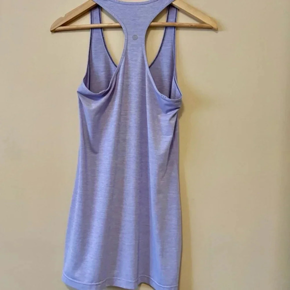 Lululemon| Salute the Sun Singlet Long Racerback Tank Heathered Lilac Size 6 - Picture 2 of 4